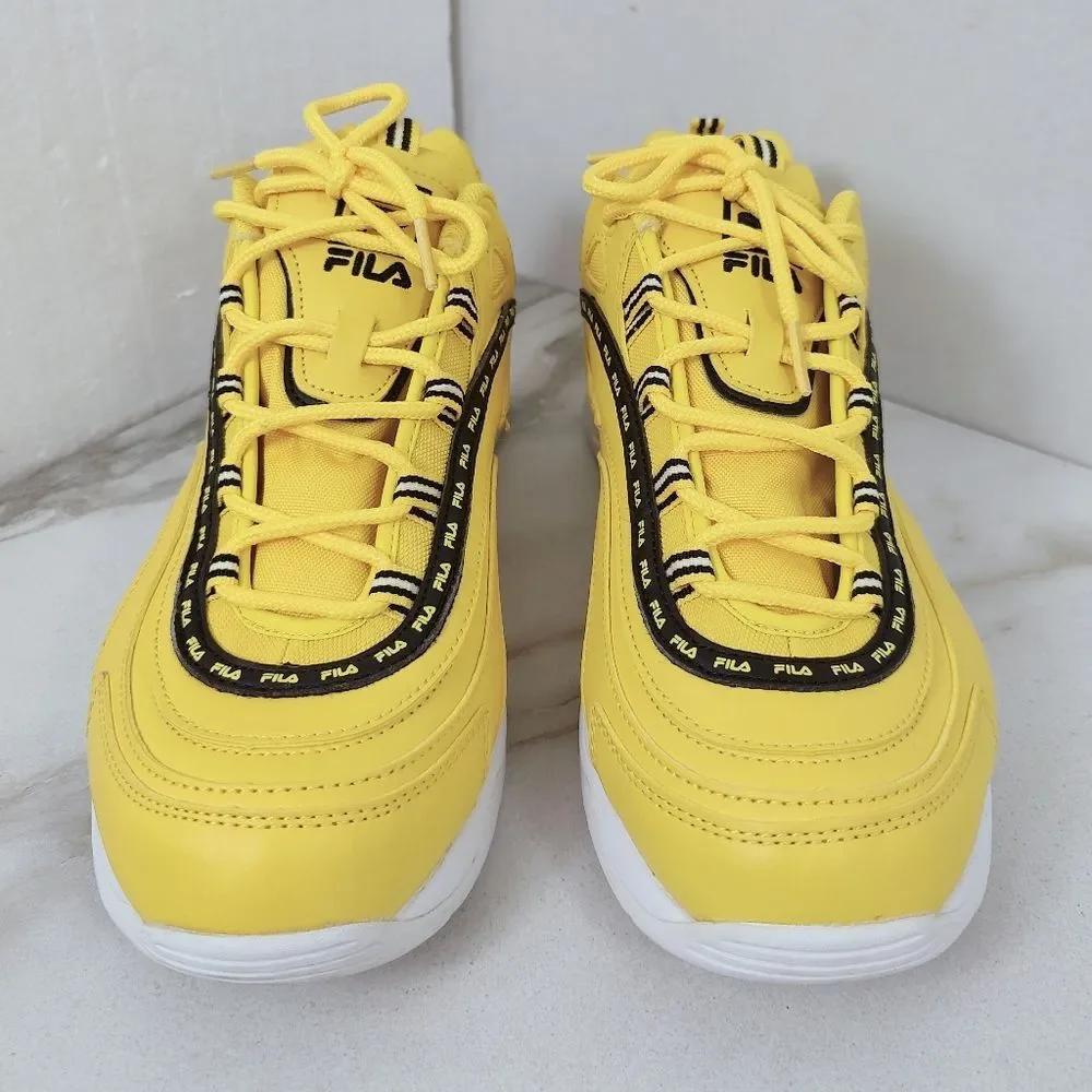 Fila Men's Ray Repeat Athletic Shoes Sneakers, Yellow, Sz 10.5